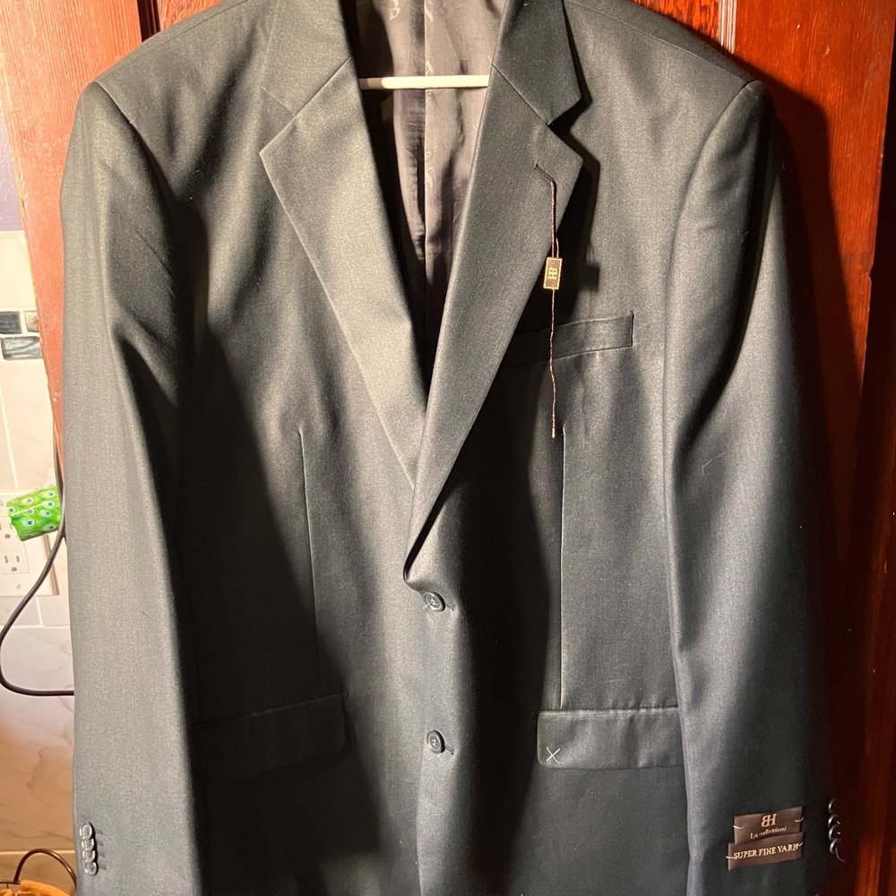 BH Le Collezioni Suit Jacket Men Dark
Gray 48L NEW W TAGS